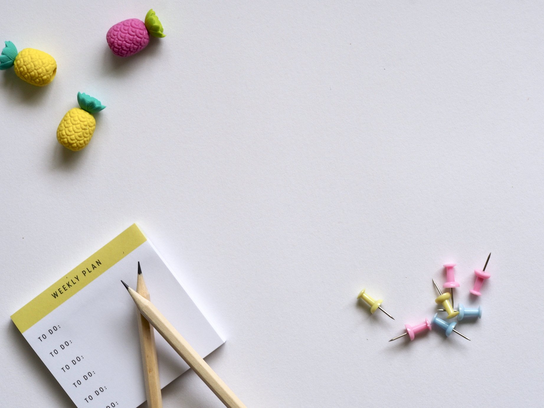 School Supplies in Pastel Colors